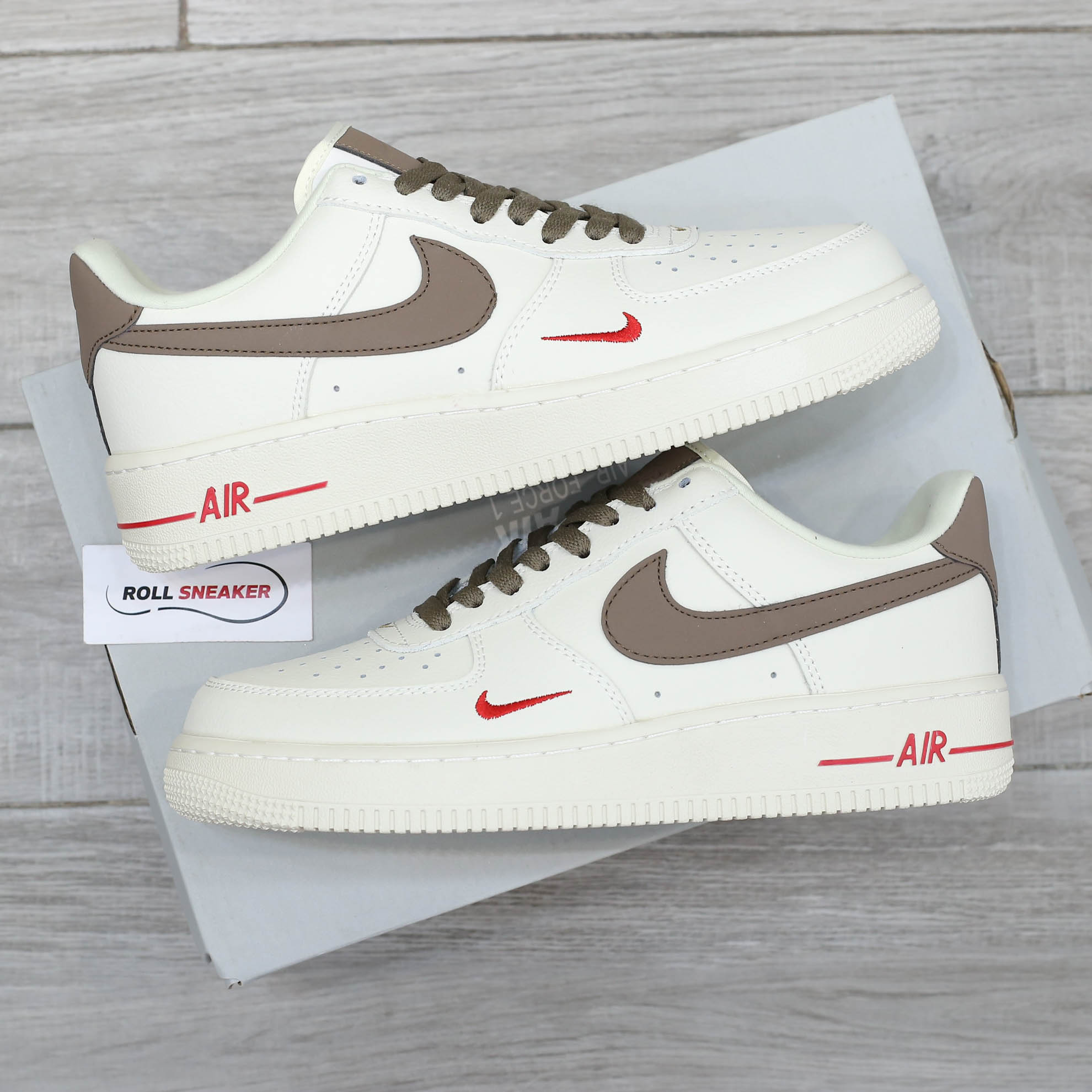 giày air force 1 nâu rep 1:1