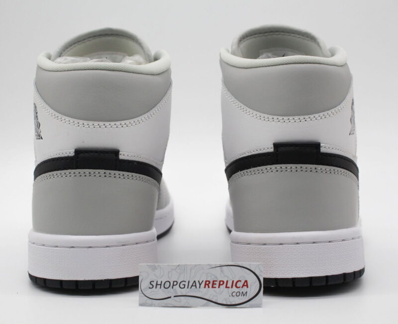 Giày Nike Air Jordan 1 Mid Light Smoke Grey V2 rep 1:1