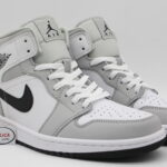 Giày Nike Air Jordan 1 Mid Light Smoke Grey V2 rep 1:1