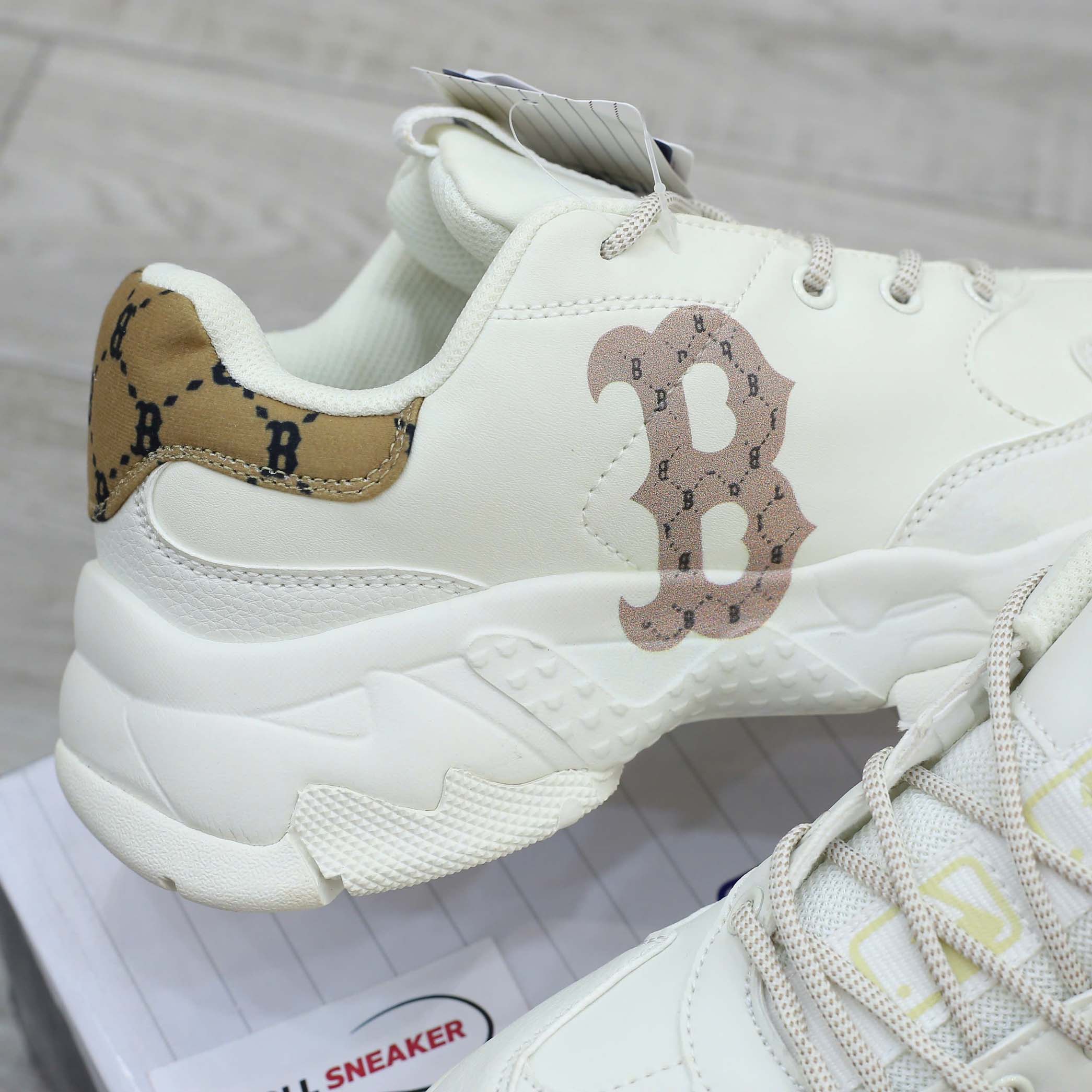 Giày MLB Bigball Chunky Mono Heel Boston Red Sox