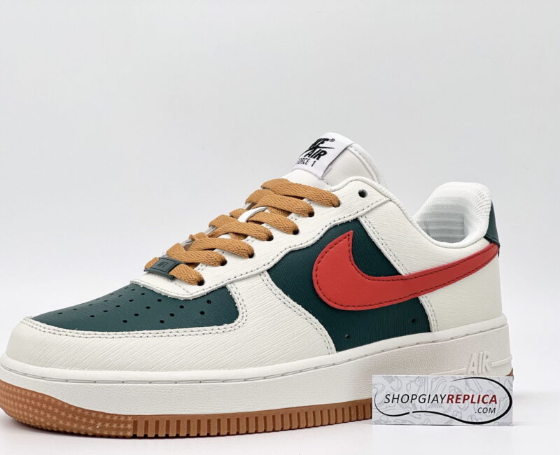 Giày Nike Air Force Af1 Low ID Gucci Cream Green Red Like Auth