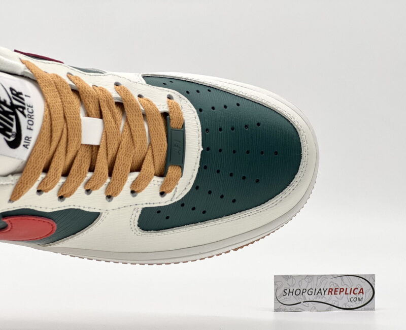 Giày Nike Air Force 1 Low ID Gucci Cream Green Red Like Auth