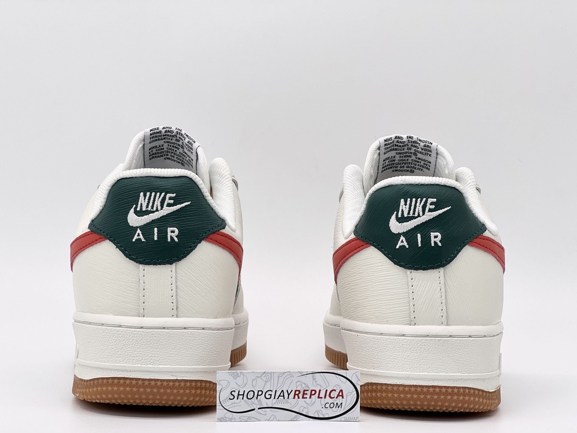 Giày Nike Air Force 1 Low ID Gucci Cream Green Red Like Auth