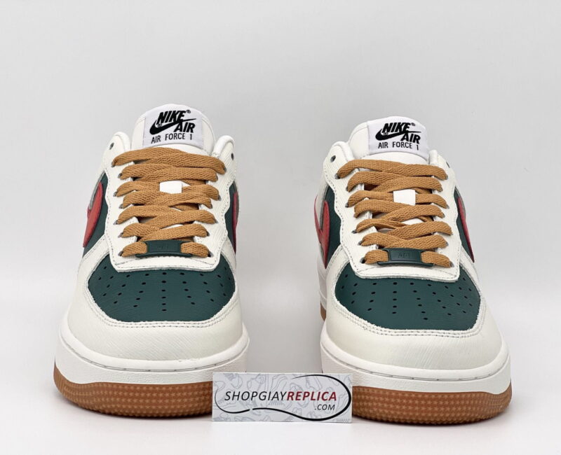 Giày Nike Air Force 1 Low ID Gucci Cream Green Red Like Auth