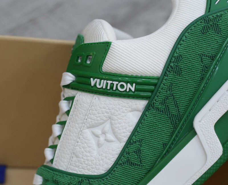 Giày Louis Vuitton LV Trainer Xanh Green Monogram