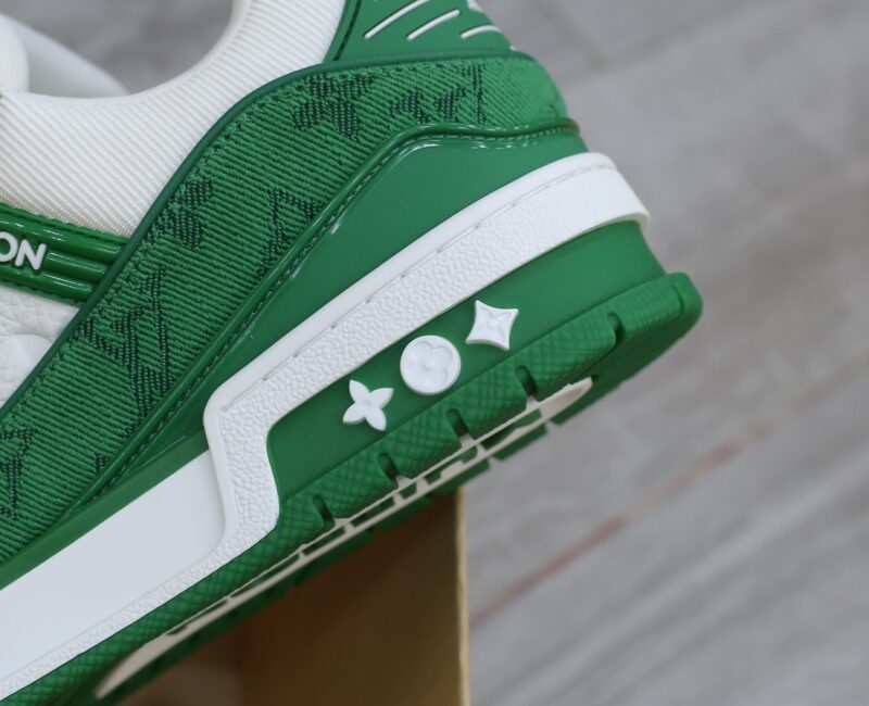 Giày Louis Vuitton LV Trainer Xanh Green Monogram