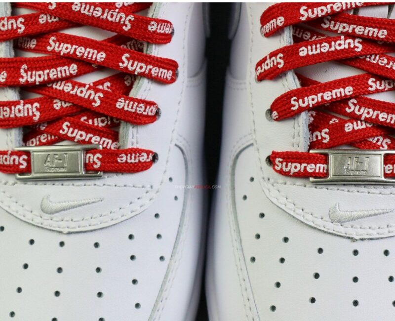 Giày Nike Air Force 1 Low Supreme White Like Auth