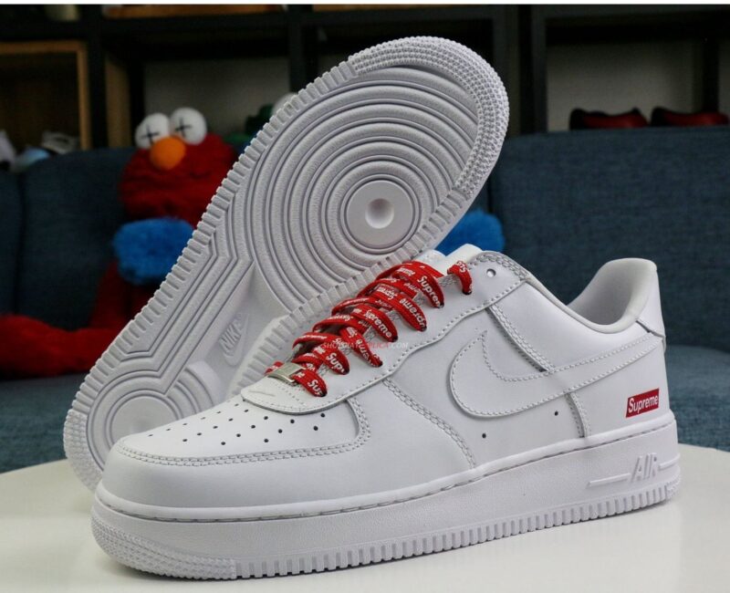 Giày Nike Air Force 1 Low Supreme White Like Auth