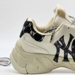 Giày MLB BigBall Chunky Mono Heel New York Yankees Black