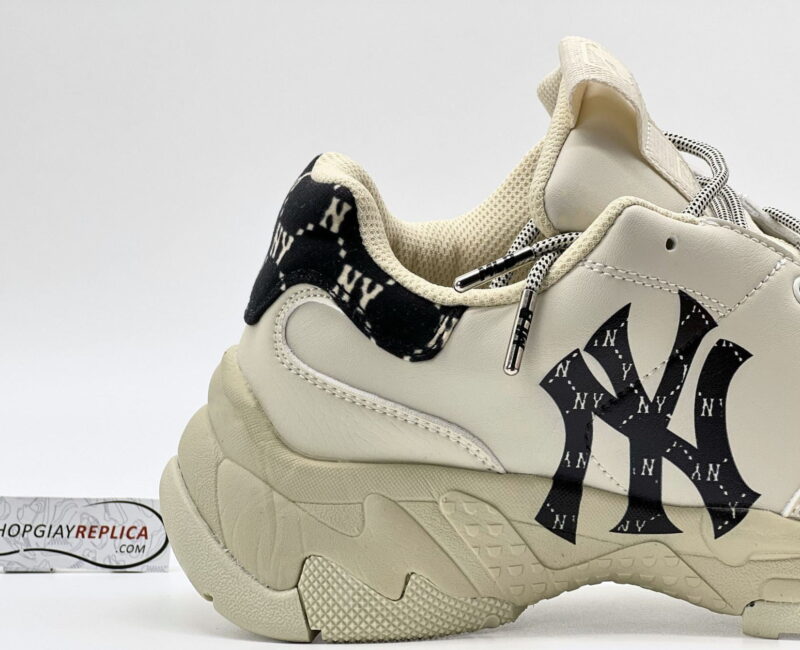 Giày MLB BigBall Chunky Mono Heel New York Yankees Black