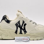 Giày MLB BigBall Chunky Mono Heel New York Yankees Black