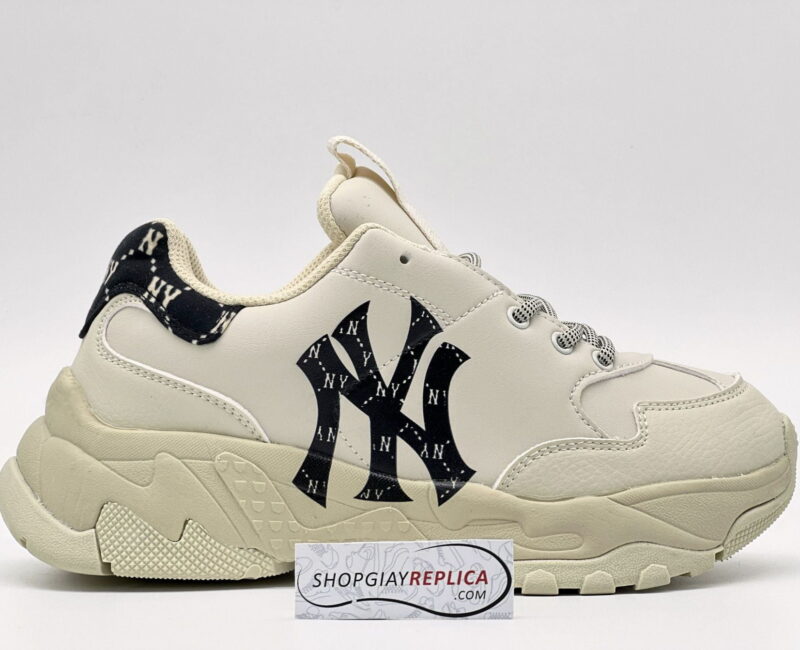 Giày MLB BigBall Chunky Mono Heel New York Yankees Black