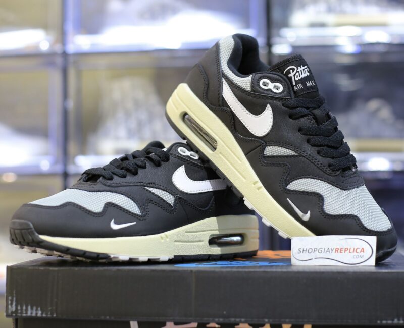Giày Nike Air Max 1 x Patta Đen 'Black' Like Auth