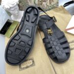 Dép Rọ Sandal Gucci đen