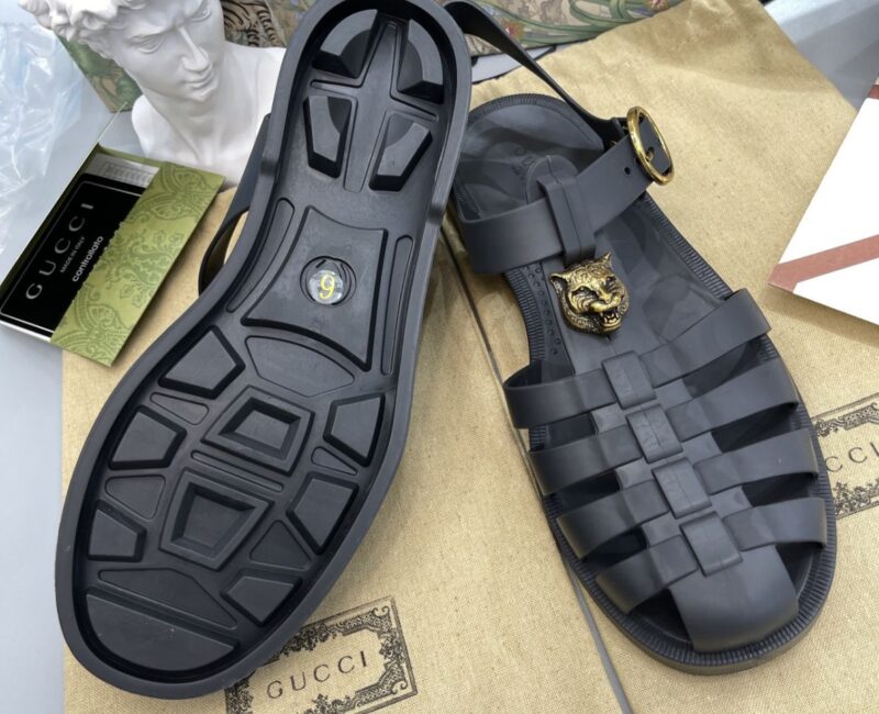 Dép Rọ Sandal Gucci đen
