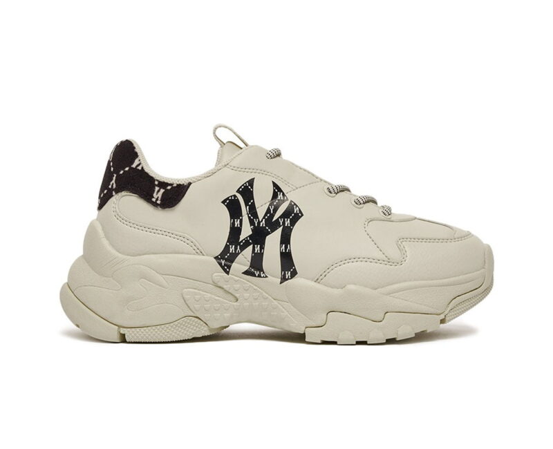 Giày MLB Mono Heel New York Yankees Black Đen rep 1:1