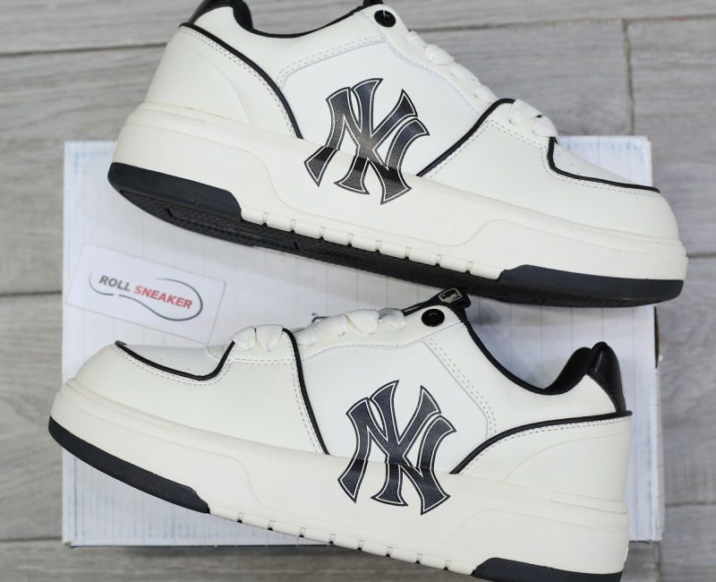 Giày MLB Chunky Liner New York Yankees White Black Đen rep 1:1