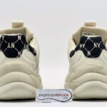 Giày MLB Mono Heel New York Yankees Black Đen rep 1:1