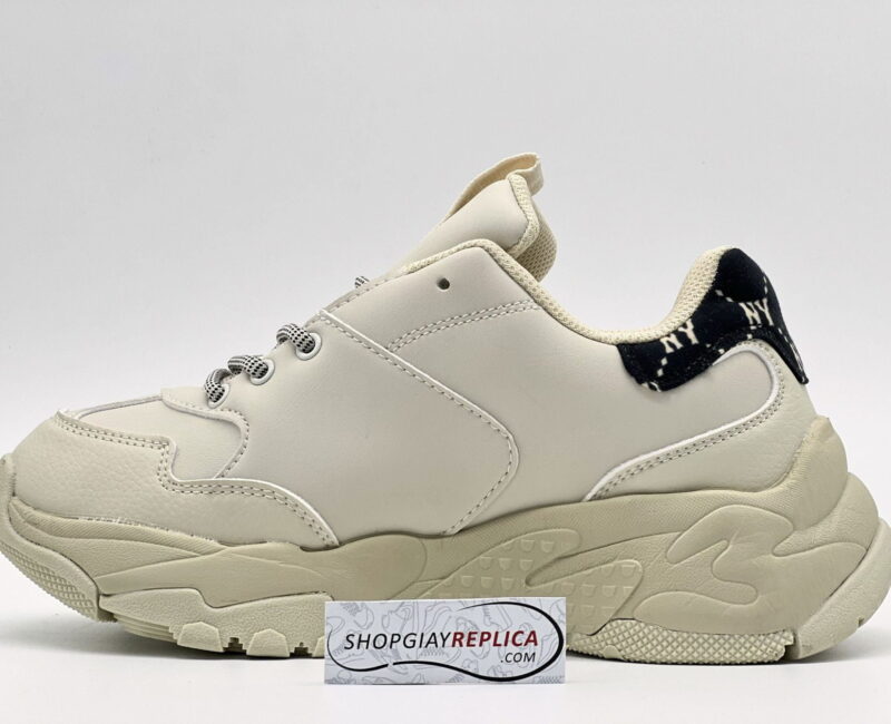 Giày MLB Mono Heel New York Yankees Black Đen rep 1:1