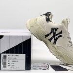 Giày MLB BigBall Chunky Mono Heel New York Yankees Black đen rep 1:1