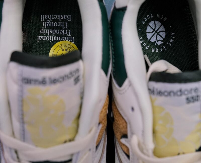 giày Giày New Balance Aimé Leon Dore x 550 Natural Green Rep 1:1