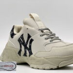 Giày MLB BigBall Chunky Mono Heel New York Yankees Black