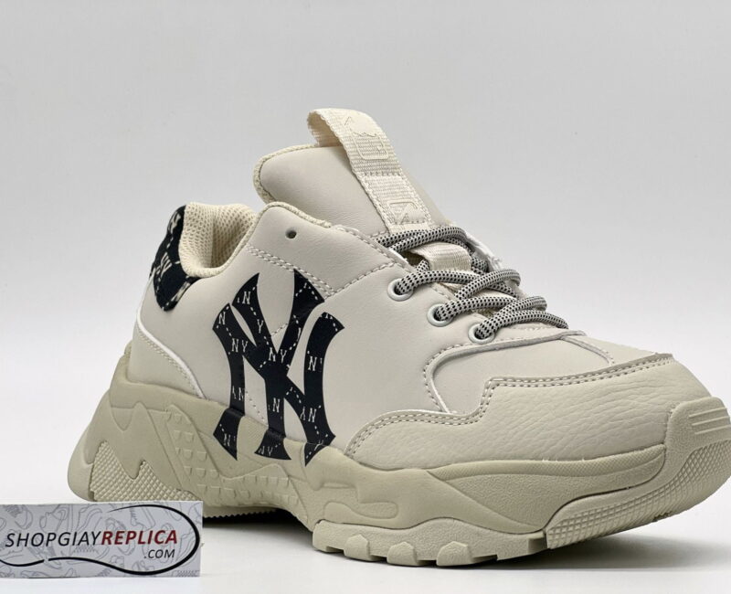 Giày MLB BigBall Chunky Mono Heel New York Yankees Black