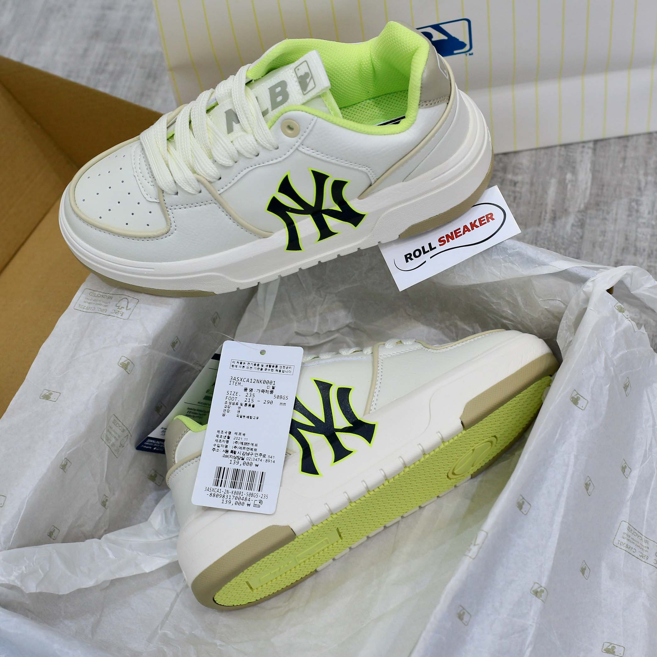 MLB Chunky Liner New York Yankees Beige