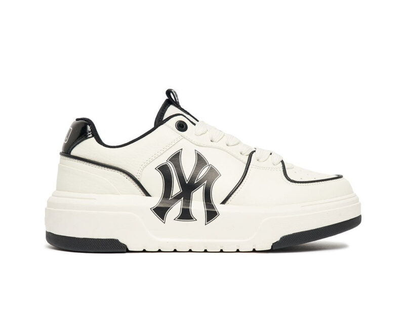 Giày MLB Chunky Liner Ny Trắng đen White Black rep 1:1