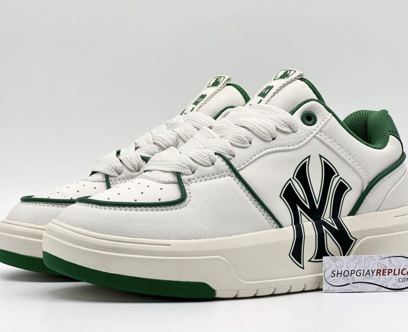 Giày MLB Chunky Liner New York Yankees White Green rep 1:1