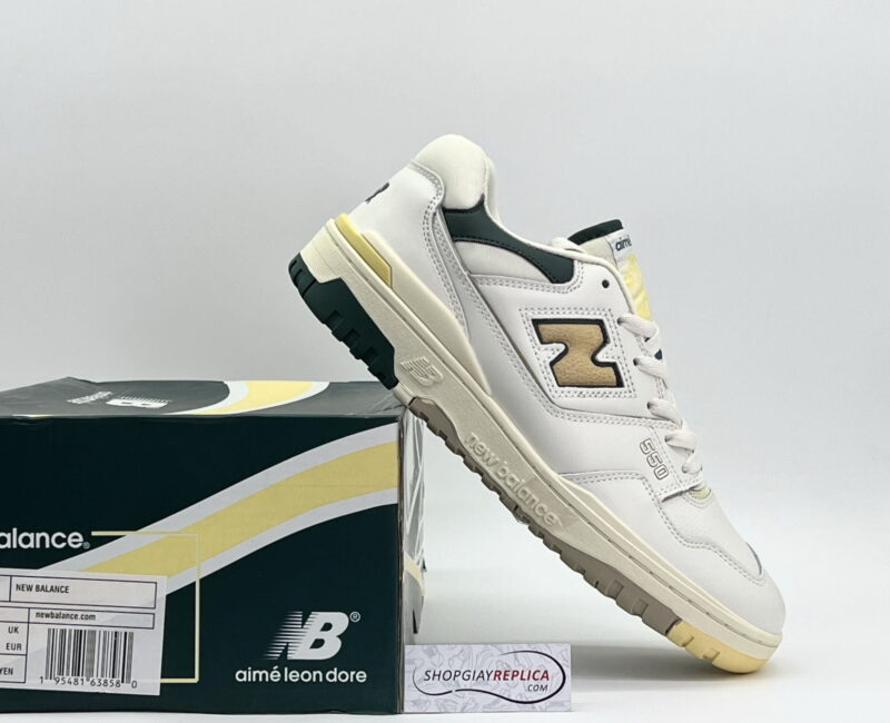 hộp giày Giày New Balance Aimé Leon Dore x 550 Natural Green