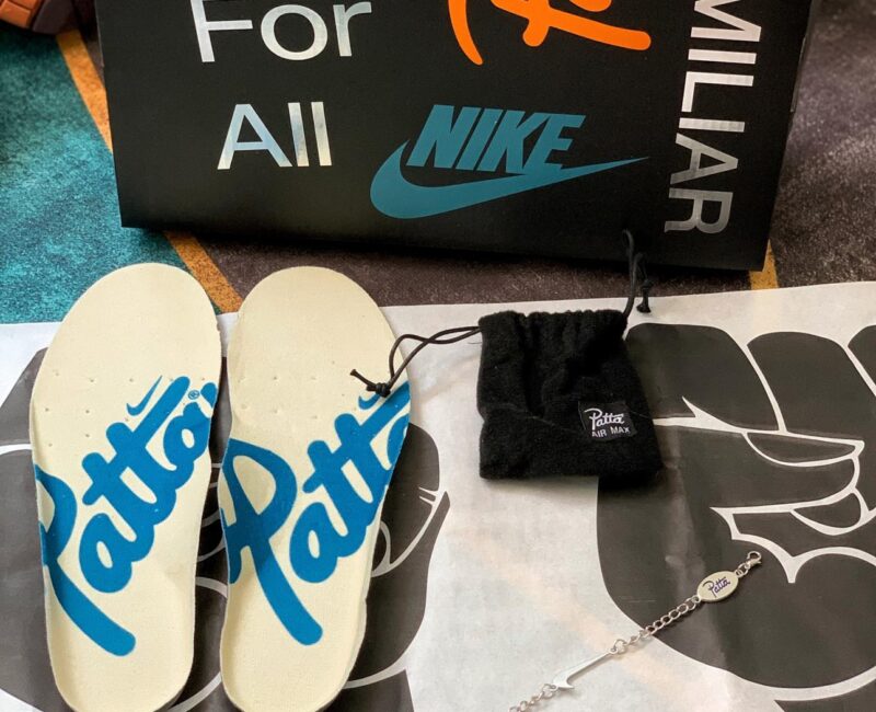 box phụ kiện Giày Nike Air Max 1 x Patta ‘Aqua Noise’ Like Auth