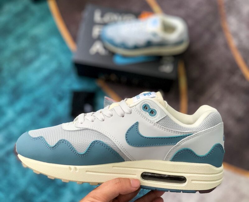 Giày Nike Air Max 1 x Patta Xanh ‘Aqua Noise’ rep 1:1 Like Auth