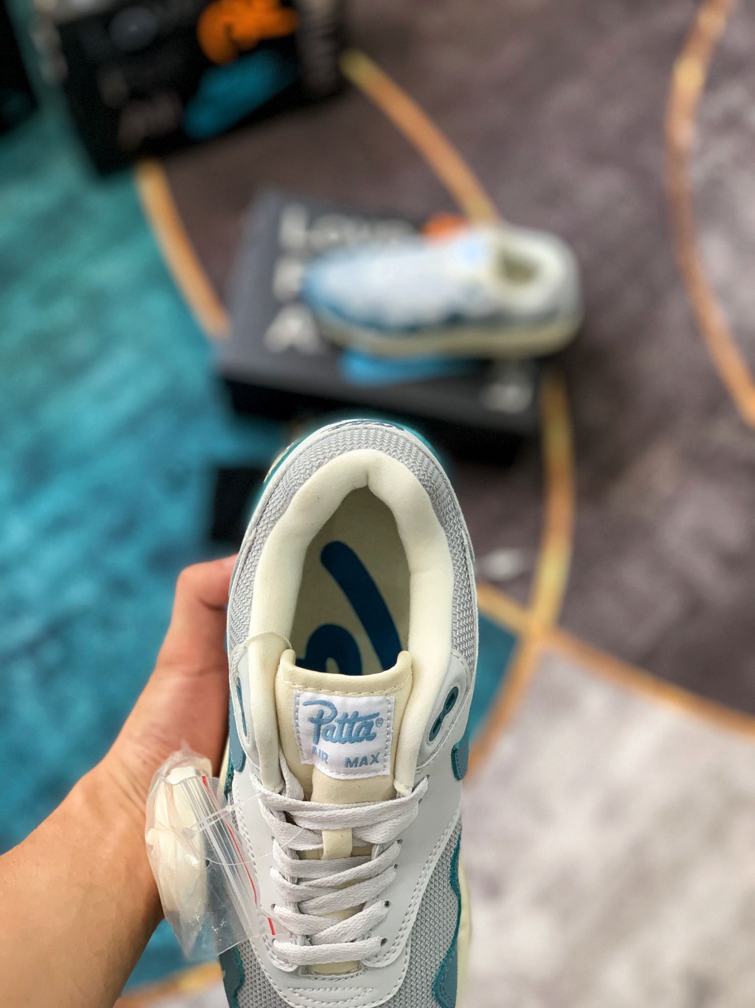 Giày Nike Air Max 1 x Patta ‘Aqua Noise’ Like Auth