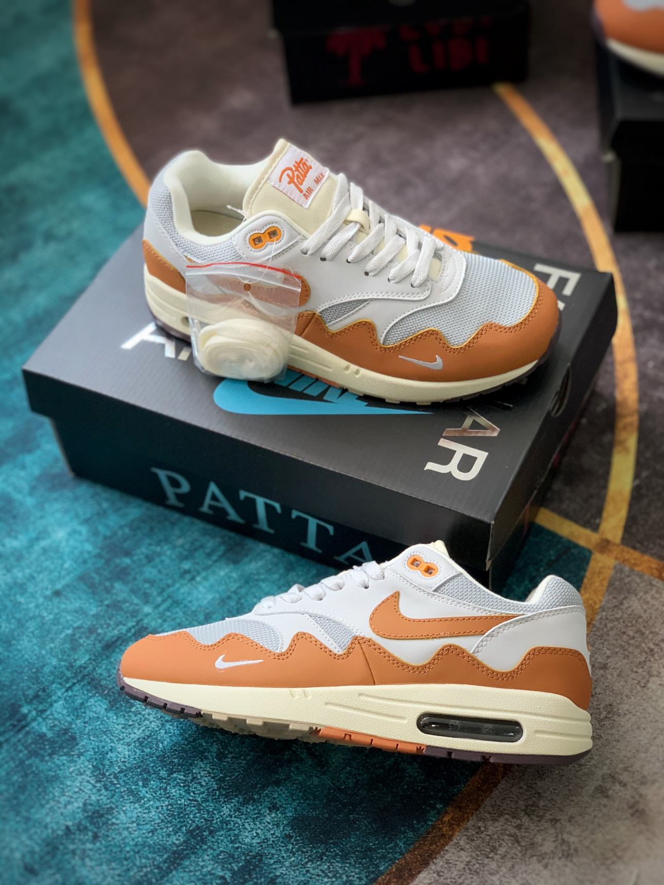 Giày Nike Air Max 1 x Patta Waves ‘Monarch’ rep 1:1 Like Auth màu cam