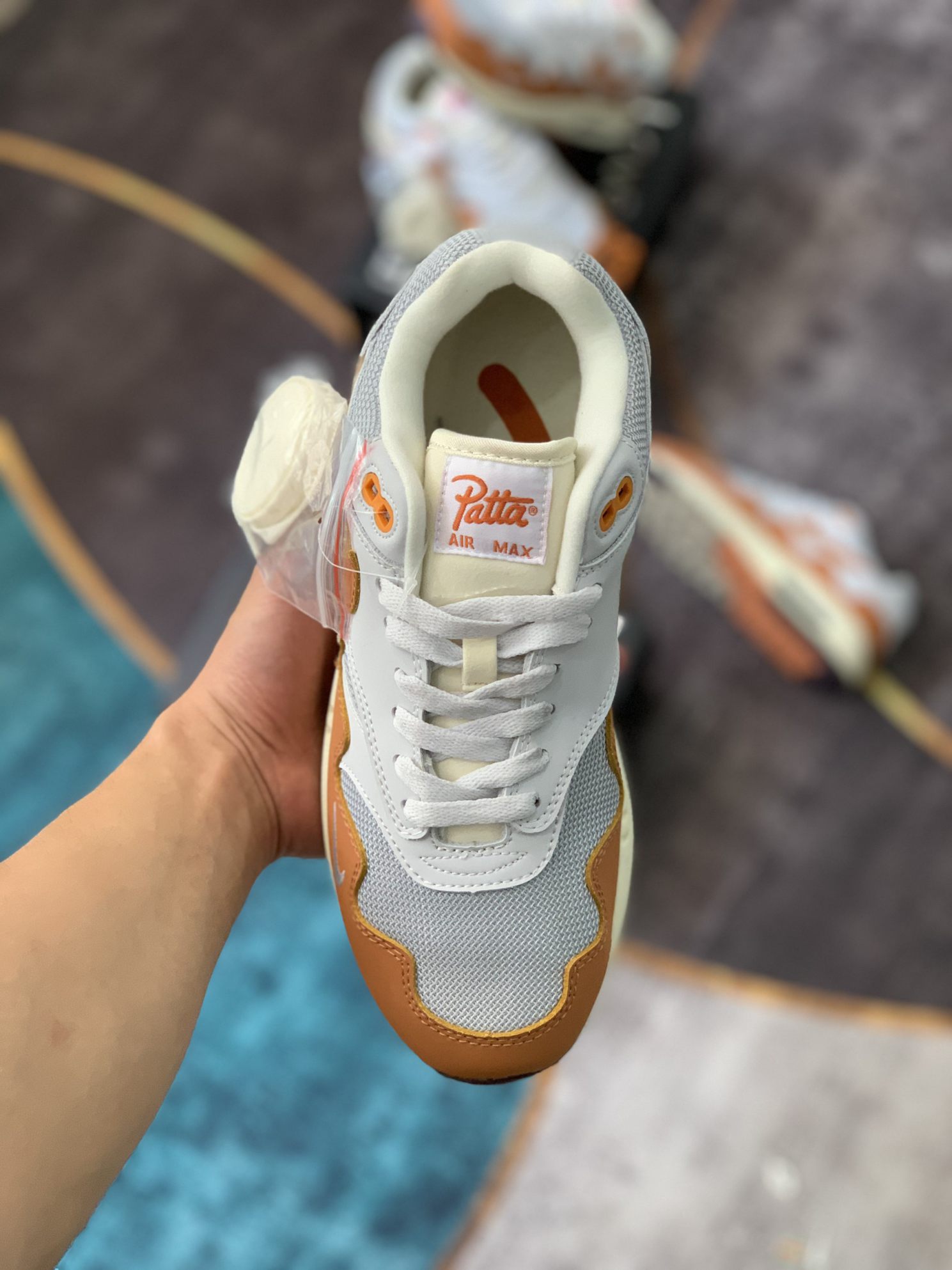 Giày Nike Air Max 1 x Patta Waves ‘Monarch’ Like Auth