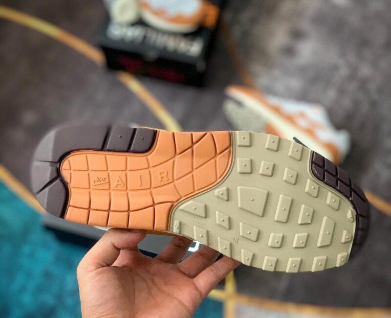 đế Giày Nike Air Max 1 x Patta Waves ‘Monarch’ Like Auth