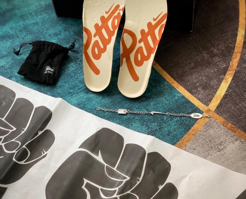 box phụ kiện Giày Nike Air Max 1 x Patta Waves ‘Monarch’ Like Auth