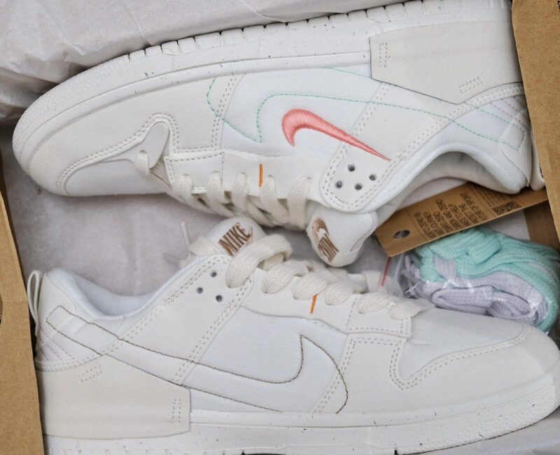 Giày và hộp Nike Dunk Disrupt Trắng 2 Pale Ivory rep 1:1 Like Auth