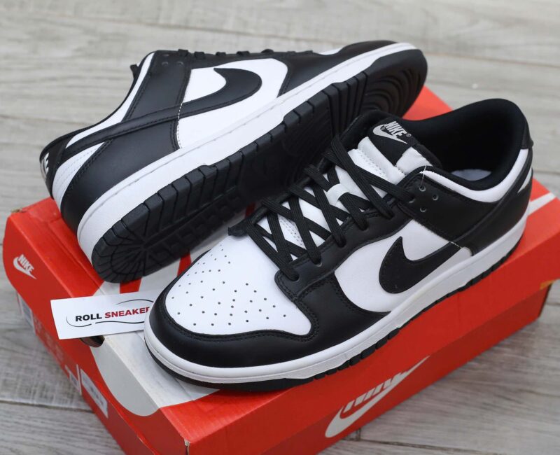 so sánh chi tiết nike dunk black white like auth