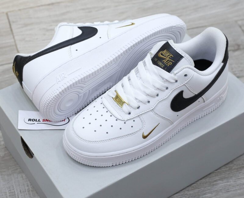 Giày Nike Air Force 1 Low 07 Essential White Black Gold Like Auth