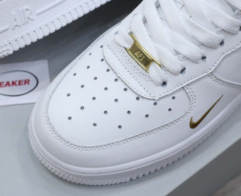Giày Nike Air Force 1 Low 07 Essential White Black Gold Like Auth