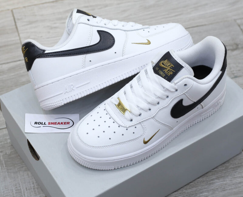 Giày Nike Air Force 1 Low 07 Essential White Black Gold Like Auth