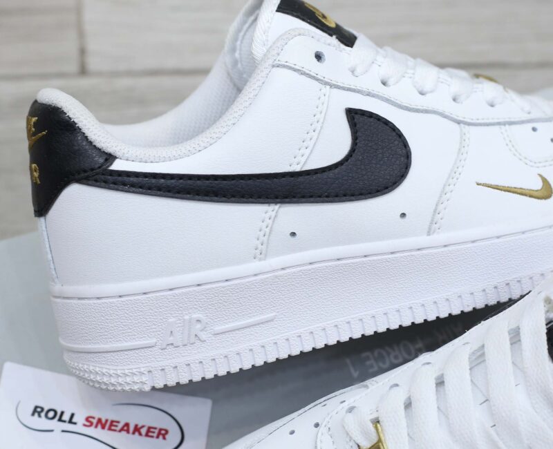 Giày Nike Air Force 1 Low 07 Essential White Black Gold Like Auth