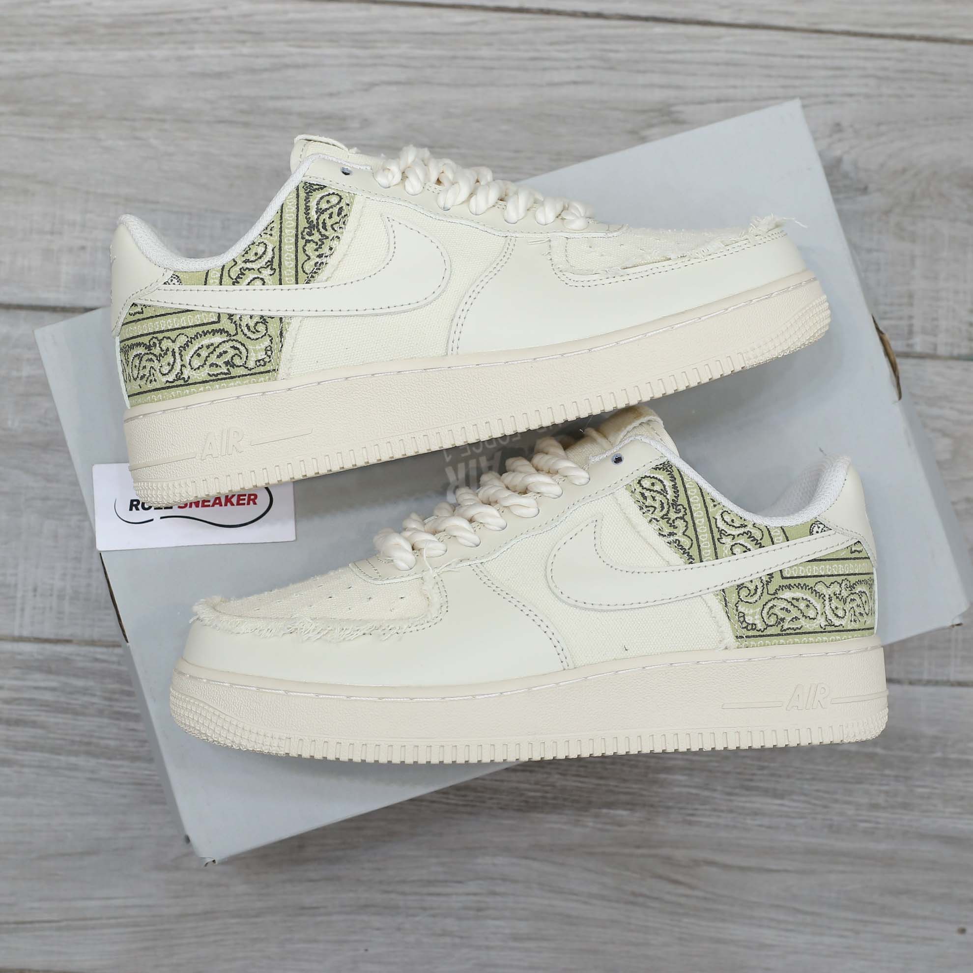 AF1 Low Custom Paisley Dây Thừng