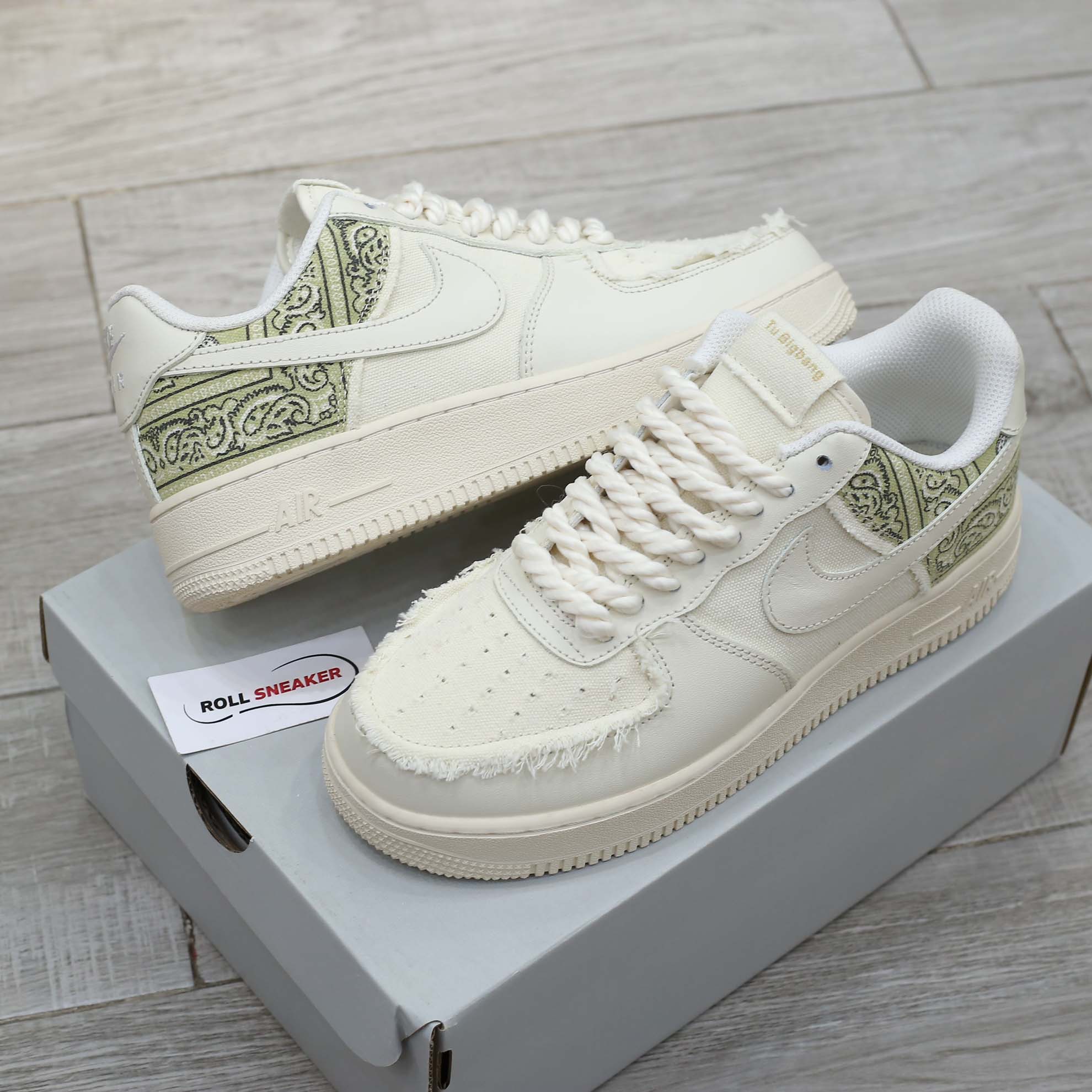 Nike AF1 Low Custom Paisley Dây Thừng