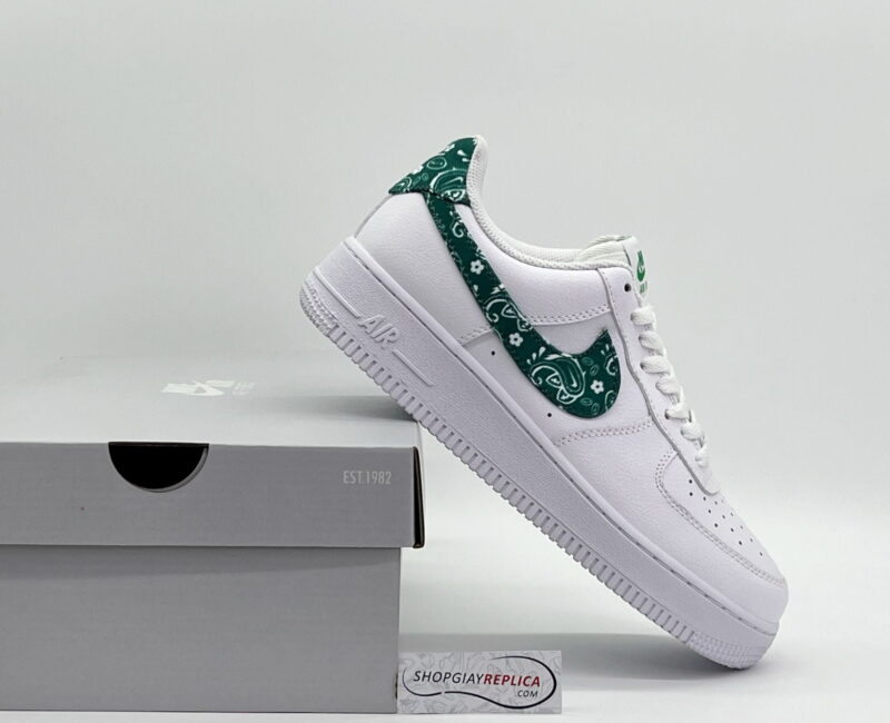 Giày Air Force 1 ‘Green Paisley’ Xanh rep 1:1