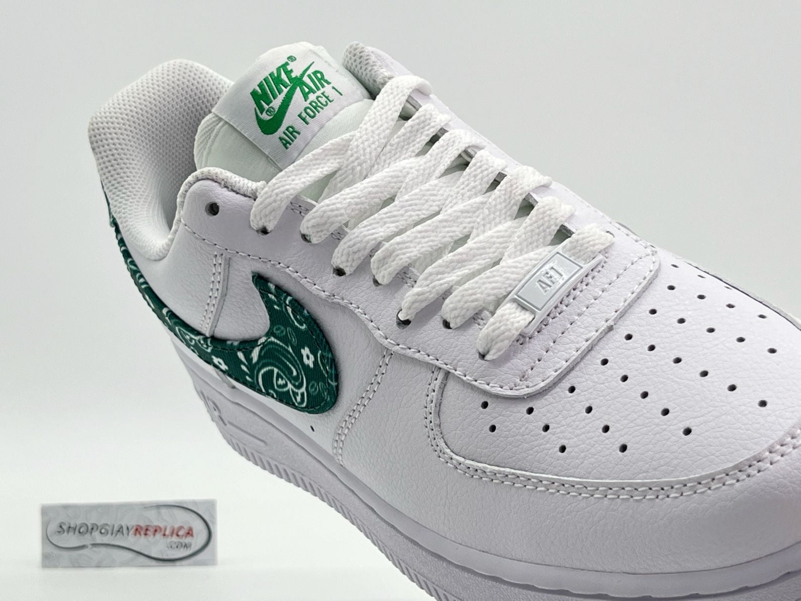 Giày Nike Air Force 1 Green Paisley’ rep 1:1