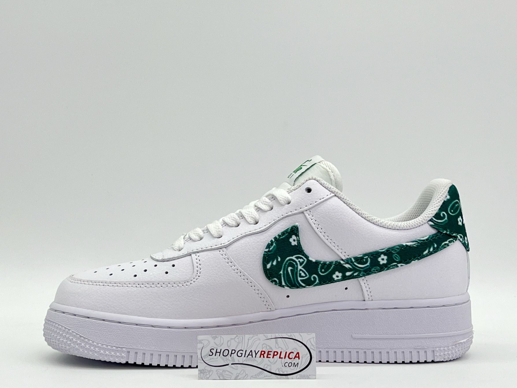 Air Force 1 ‘Green Paisley’ Xanh rep 1:1