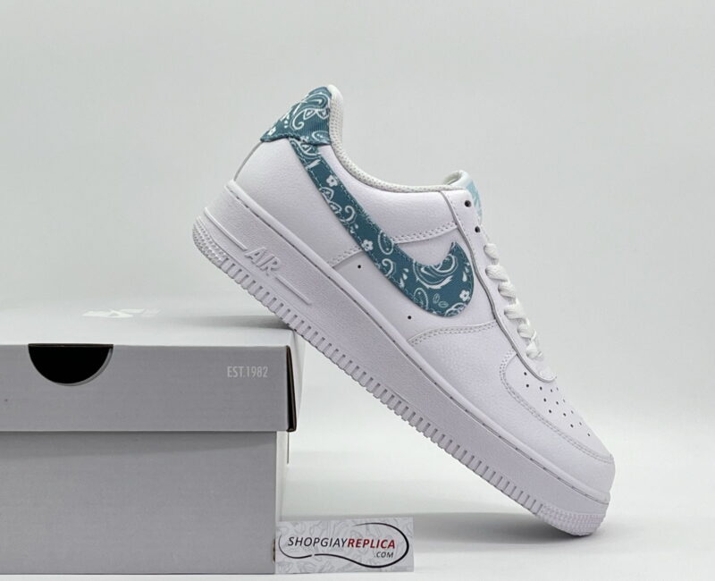 Giày Nike AF1 ’07 Essentials ‘Blue Paisley’ rep 1:1